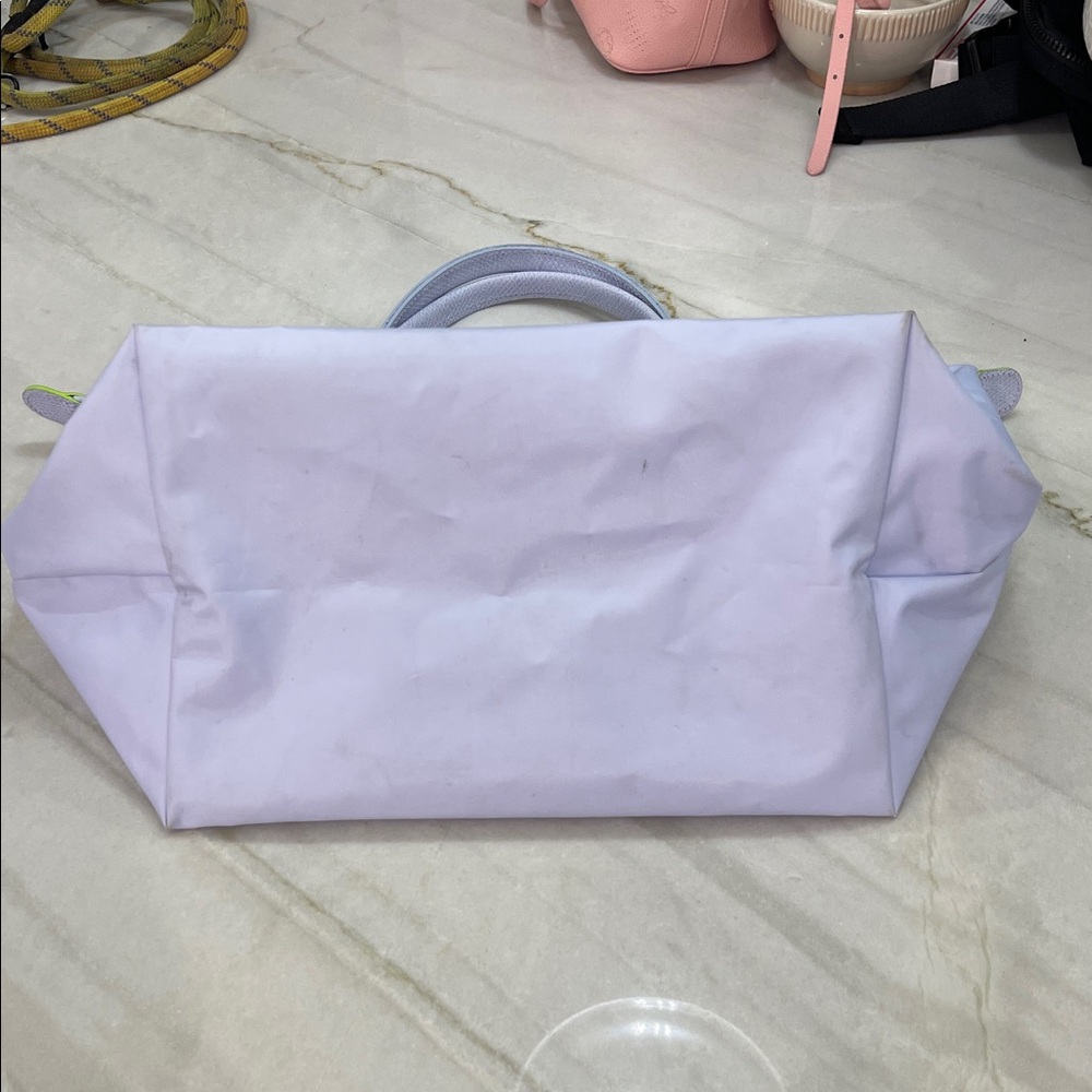 Longchamp Le Pliage Lavender/ baby blue Tote Bag, Large - Picture 14 of 15